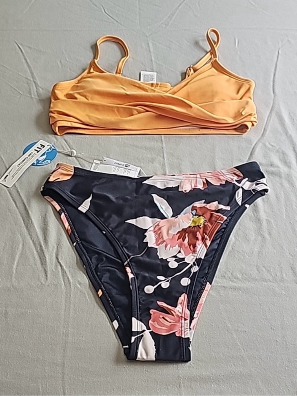New w/tags Cupshe Floral High Waisted Bikini Size S